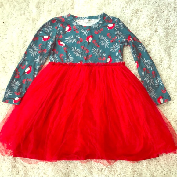 Soft dress with tulle overlay - Picture 1 of 5